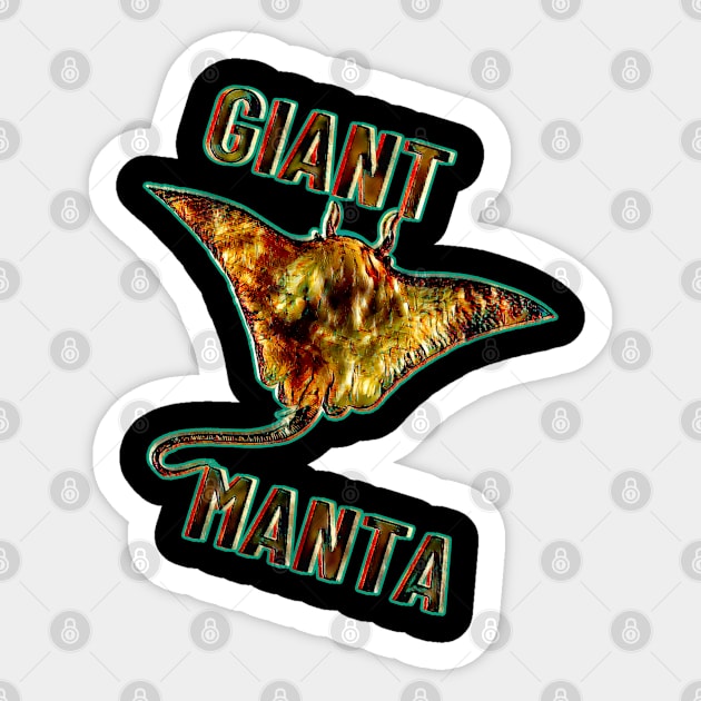 Giant Manta Trend Gift Sticker by UMF - Fwo Faces Frog